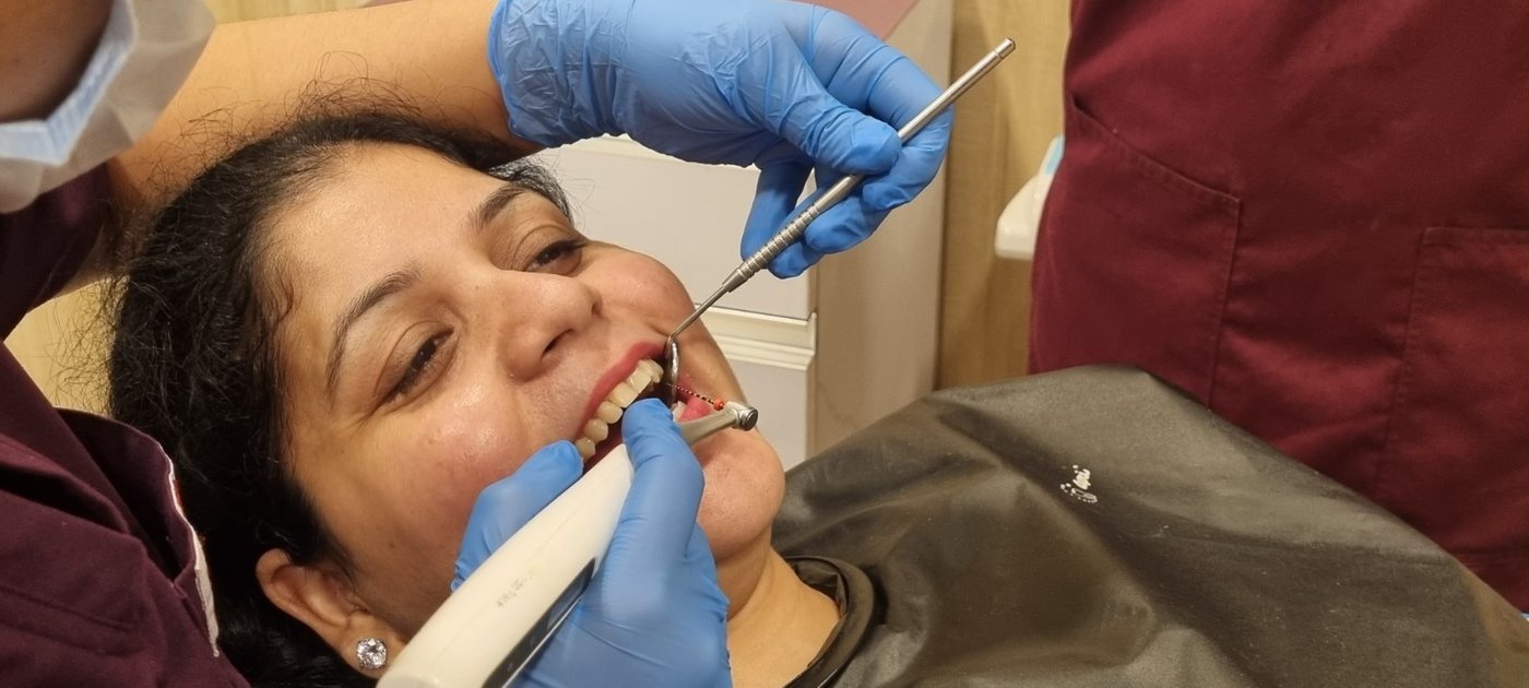 Root canal treatment in progress at VIN SMILES